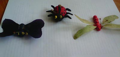 Комахи з природного матеріалу