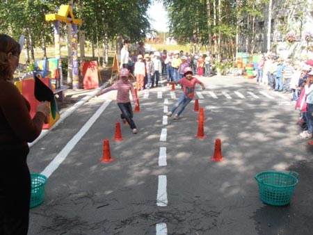 Естафета «Підготуй будівельний майданчик»