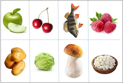 Картки для гри «Смачний пиріг»