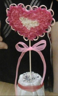 «Створення деревця у формі серця в техніці торцювання»