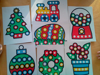 Гра «Мозаїка з гудзиків»